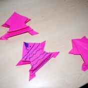 Próba śpiewu i origami